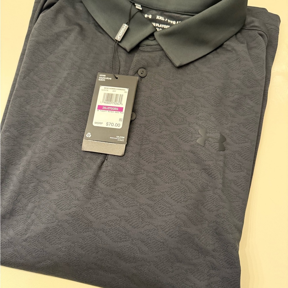 Under Armour Black golf shirt